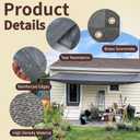 MEANCHEN 90% Outdoor Sun Shade Cloth 8' x 15' Pergola Shade Cover for Deck Backyard Patio Garden Breathable Sunshade Fabric with UV Protection Privacy Sun Screen for Porch, Carport, Pool Gray