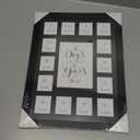 School Year Picture Frame Pre K-12 Collage Photo Display Graduation Black Solid Wood Frames for Wall Hanging and Table Top Display 15 Opening Black Mat- The Days Are Long- Pre School to 12th