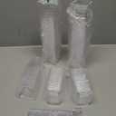 Qeirudu 50 Pack 5 oz Dessert Cups with Lids and Spoons - Plastic Pudding Cup Small Parfait Shooter Glasses for Pastry Cheesecake Mousse Jello