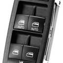 2014 2015 2016 2017 2018 Grand Cherokee Window Switch Driver Side,Master Window Lifter Control Front Left Door Lock Button for Grand Cherokee 68184803AA,68184803AB,68184803AC(W/Power Folding Mirror)