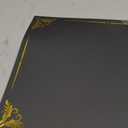 Fainne 50 Pcs Single Sided Certificate Holder Diploma Covers with Foil Border for 8.5 x 11 Inches Certificates Cardstock Document Papers Award Competition Supplies(Black, Gold)