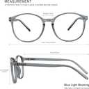 Vintage Round Progressive Multifocal Presbyopic Glasses, Photochromic Gray Sunglasses for Men Women Readers (Clear Gray,+1.00/+4.00 Magnification)