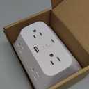 Belkin 6Outlet Surge Protector Power Strip, USBC & USBA Ports w/ USBC PD Fast Charge, ETLListed, WallMountable w/ 6 AC Outlets, Overvoltage Protection, LED Indicator, 1,680 Joules of Protection