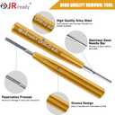 D SUB Connector Pins Removal Tool JRready DRK-D SUB Pins insertion Extraction Tool for TE/AMP/Harting Heavy Duty 5A Han DB Connector Crimp Contacts Extract, ID:0.07,OD: 0.09