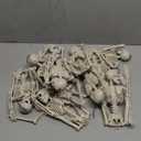 JOYIN 10 PCS 16" Halloween Skeleton Decor, Full Body Stayable Movable Joints, Posable Hanging Skeletons for Halloween Decoration, Yard, Graveyard, Haunted House Props, Spooky Scene Party Favor