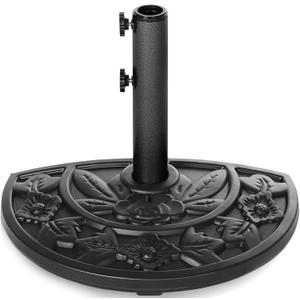 ABCCANOPY Heavy Duty 23 lbs Half Umbrella Base (Black)