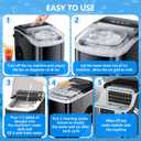 100 Pack Ice Machine Cleaner Descaler Tablets-Ice Maker Cleaner Compatible with Frigidaire, Opal, GE Profile, Kitchenaid, Nickel Safe Scale Remover for Countertop, Nugget Ice Makers