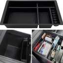 Center Console Organizer Compatible with 2015-2020 Chevy Yukon Tahoe Suburban and 2014-2018 GMC Sierra Silverado Tray Accessories Armrest Storage-Full Console w/Bucket Seats ONLY