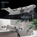 HANGHANG 1/200 Scale US Air Force C-17 Global Overlord Strategic Transport Aircraft Alloy Aircraft Attack Plane Metal Fighter Military Model Fairchild Republic Diecast Plane Model for Collection