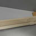 LazBlinds No Drill 1" Vinyl Mini Blinds, 33" W x 64" H, Desert Sand | Cordless Tool Free Blinds for Windows, Light Filtering Horizontal Window Blinds & Shades