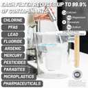 Epic Pure XP Water Filter Pitcher with Advanced CoreXchange™ Filter | NSF Certified | Removes PFAS, Lead, Chlorine & More | BPA-Free | Made in USA (White & Bamboo)