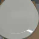 Bemis 500EC Durable Wood Toilet Seat with Easy Clean Hinges, Made in USA, Round, Biscuit