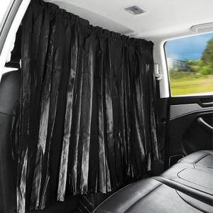ZATOOTO Car Curtains - Divider Privacy Window Sun Shade - Side Windshield Magnetic Sunshades Covers - Travel Removable Simple