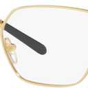 Vogue Eyewear Women's VO4244 Rectangular Prescription Eyewear Frames, Gold/ Demo Lens, 51 mm