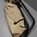 FUNNY FUZZY Outdoor Elevated Dog Bed with Canopy Large Sized Dog, 48" Khaki