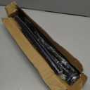 STARLATTA Adjustable Shower Curtain Rod 31-104 Inch, Never Rust Stainless Steel Black Tension Rod, 1" Heavy Duty No-Drill for Bathroom, Kitchen & Closet