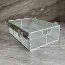 Pull Out Closet Drawer for Clothes | Sliding Wire Basket for Wardrobe Cabinets | Roll Out Storage Organizer | Side Mounting | for Home, Kitchen,Pantry