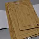 Hiware 3Piece Extra Large Bamboo Cutting Boards Set for Kitchen, Heavy Duty Cutting Board with Juice Groove, Bamboo Chopping Board Set for Meat, Vegetables  Pre Oiled