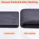 Homaxy 100% Cotton Oversized Waffle Weave Kitchen Dish Towels, Ultra Soft Absorbent Quick Drying Cleaning Towel, 20 x 28 Inches, 6-Pack, Dark Grey