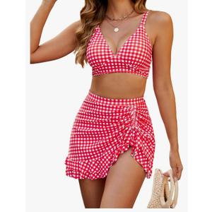 Blooming Jelly Women's High Waisted Bikini Sets Tummy Control Bathing Suit Two Piece Swim Suit 2026 Retro Swimsuit XXL