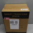 2 Pack 2.7 Gal Bathroom Trash Can with Lid, Automatic Trash Can Small Smart Garbage Can Touchless, Slim Motion Sensor Waterproof Plastic Trash Bins for Bedroom, Office, Kitchen, Toilet