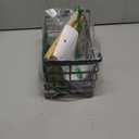 ALOCEO 2 Pack Storage Stackable Kitchen Laundry Organizers with Bamboo Top, Large Trash Bag Holder and Small Garbage Bag Dispenser for Countertop Organization