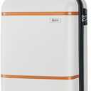 AnyZip Carry On Luggage Airline Approved, ABS+PC Hardside Suitcase with Spinner Wheels TSA Lock, Carry-On 20-Inch, White