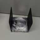 6x6 Stainless Steel Post Base,Internal 5.5 x 5.5 Anchor Bracket,Deck Concrete Support Anchor for Deck Railing, Fences, Mailboxes (1Pcs Black)