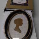 AELS 5x7 Inch Vintage Picture Frame, Elegant Antique Photo Frames with Glass Front, Photo Display, Tabletop Wall Hanging, Gift Ideas, Black Oval with Gold Trim