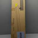 RICHFOCUS Rustic Wooden Floating Shelves for Wall - 36 Inch Wood Shelves Set of 2-7.9 Inch Deep Solid Paulownia Wood Wall Mounted Shelves with Upgraded Metal Brackets for Room Decor, Natural