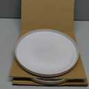 famiware Star Dinner Plates for 2, 10 inches Plate Set, Scratch Resistant, Stoneware Dinnerware, Kitchen Modern Rustic Serving Dishes, Cappuccino White