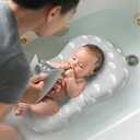 KAKIBLIN Baby Bath Mat, Baby Bath Cushion Soft Anti-Slip Pad 0-6 Month Toddler Pillow (Cloud)