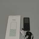 MP3 Player 64GB with Speaker Earphone Portable HiFi Lossless Sound MP3 Mini Music Player Voice Recorder E-Book HD Screen 1.8 inch Black Support up to 128GB