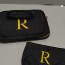 Personalized Gifts for Women, Initial Toiletry Bag Hanging Travel Organizer & Makeup Cosmetic Bag with Embroidery Letter Teacher Appreciation Gift Birthday Valentines Gifts for Mom Wife Friend Sister