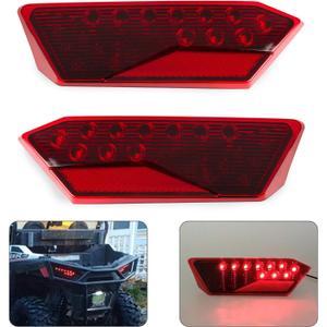 LED Tail Light Assembly for Polaris RZR XP 1000 900 Turbo 2014-2023, Rear Brake Lamp Running Light Replacement, Replaces 2412341 2412342, IP67 Waterproof, Left & Right Pair