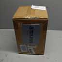 Mbillion 2.4 Gallons White Swing Lid Stainless Steel Trash Can