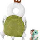Toddler Adjustable Baby Head Protection Backpack, Safety Pad for 5-24 Months Learning Walking Crawling, Head Protection Pad (Mesh Turtle)