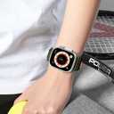 Soft Nylon Loop Elastic Band Compatible with Apple Watch Ultra 2 / 49mm 46mm 45mm 44mm 42mm(Series 3 2 1) for Women Men, Adjustable Sport Strap for iWatch Series 10 9 8 7 6 5 4 3 2 1.(Green)