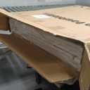 No Pawblems Free Standing Dog Gate with Door, 30'' Tall Foldable Dog Fence for Indoor & Outdoor, Up to 156 Inch Extra Wide Puppy Gate for Stairs, Hallways, Doorways, Deck, Yard (White, 6 Panels)