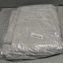 White Grey Curtains 84 Inch Length for Living Room Darkening 2 Panel Back Tab Pocket Linen Textured Modern Farmhouse Tree Branch Pattern Light Filtering 50% Blackout Silver Gray Long Drape for Bedroom