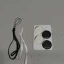 Air Tracker Tags-4 Pack, Smart Tag Work Compatible with Apple Find My (iOS Only), Bluetooth Tag Item Finders IP68 Waterproof Replaceable Battery for Wallet, Luggage, Backpack, Key (Black/White)