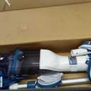Pool Vacuum for Above Ground Pool with a Telescopic Pole, Running time up to 1H, Handheld Rechargeable Pool Cleaner with Powerful Suction up to 18.5 gallons/min, Ideal for Leaves & Debris, PC10