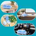 NEWE Duster Refills 20 PCS with Handle Compatible with Swiffer, 360 Degree Heavy Duty Dusting Kit with 4X Microfibers, Multi-Surface Dust Removing Tool for Cleaning Blinds Bookshelf Furniture