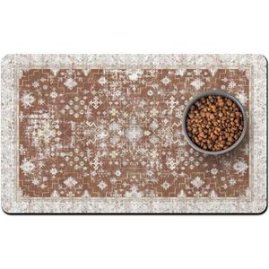 Pet Food Mats for Floor, Absorbent Dog Mat for Food and Water Dispenser Mat, Dog Food Mat Quick Dry Cat Food Mat Pet Supplies