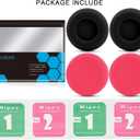 GVOEARS Replacement Earpads Cushion for Koss Portapro Headphones 2 Pairs (Rose+Black)