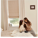 Blackout Roman Shades Cordless for Windows, Pull Down Window Shades Blinds with Heavy 430GSM Chenille & White Backing & Thermal Insulated & Hidden Cords, 36x72 Inches (Warm Beige)