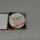 TEEZWONDER Best Team Ever Gifts - Ceramic Christmas Ornaments 2025 with Card for Christmas Tree Decorations - Office Group Gifts for Coworkers Employees Friends, Appreciation Thank You Gift Ideas