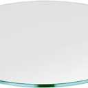 24 inch Round Glass Table Top - Tempered - 1/4" Thick Glass Surface, Safe Flat Polished, Multipurpose for Dining Table, Patio, Coffee and End Table