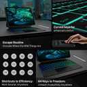 typecase Edge Keyboard Case for iPad 11th Gen A16 (2025) & 10th Gen 10.9" (2022)  Multi-Touch Trackpad, 11-Color Backlit Magic-Style Keyboard  Floating Magnetic Stand, Pencil Holder  Black