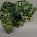 6Ft Eucalyptus Garland, Artificial lvy Greenery Vines with Flower Gypsophila Willow Leaves for Home Wedding Party Table Runner Centerpiece Decor